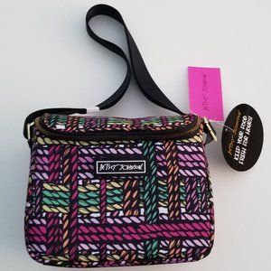 ✨HP✨ Betsey Johnson Cube Lunch Tote Colorful Multi-Braid Pattern NWT